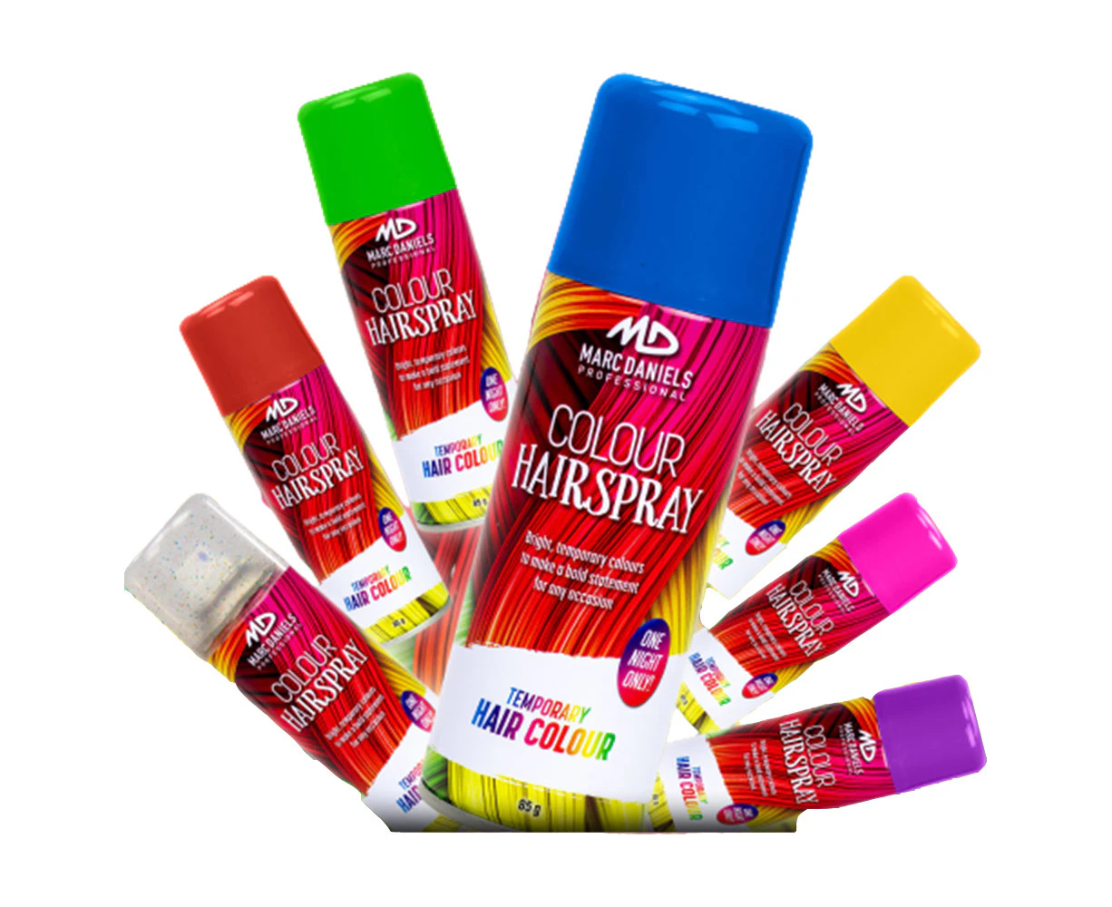 Marc Daniels Coloured Hair Spray Multi-Pack 7 colours 7 x 85g