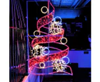 Christmas Complete Red Christmas Tree Lamp Pole Rope Light Motif 122cm - Red