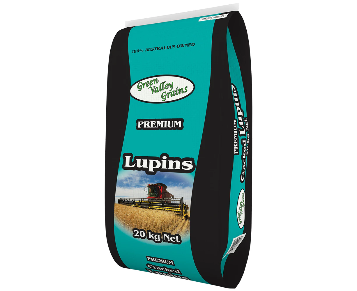 Green Valley Premium Whole Lupins Animal Feed Supplement 20kg