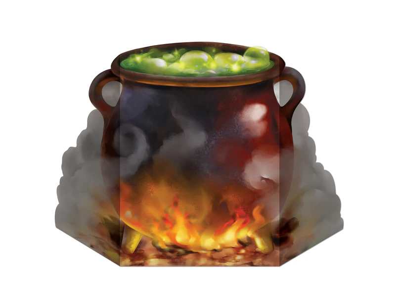 Halloween Party Supplies Witch's Cauldron Stand-Up Decoration