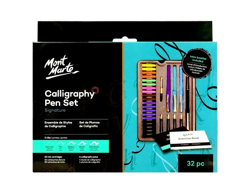 Mont Marte Calligraphy Set - Metal Tin 32pc