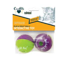 Our Pets Go Cat Go Play-N-Treat Balls Interactive Cat Toy 6cm 2 Pack