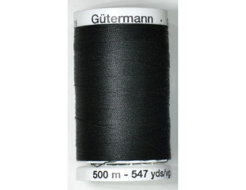 Gutermann Sew-all Thread, #000 BLACK, 500m Spool M292
