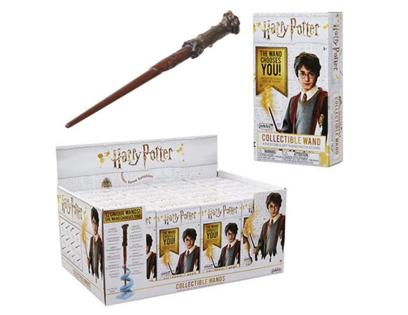 Harry Potter Diecast Series 3 Collectible Wand With Stand 4-Inch Mystery Pack