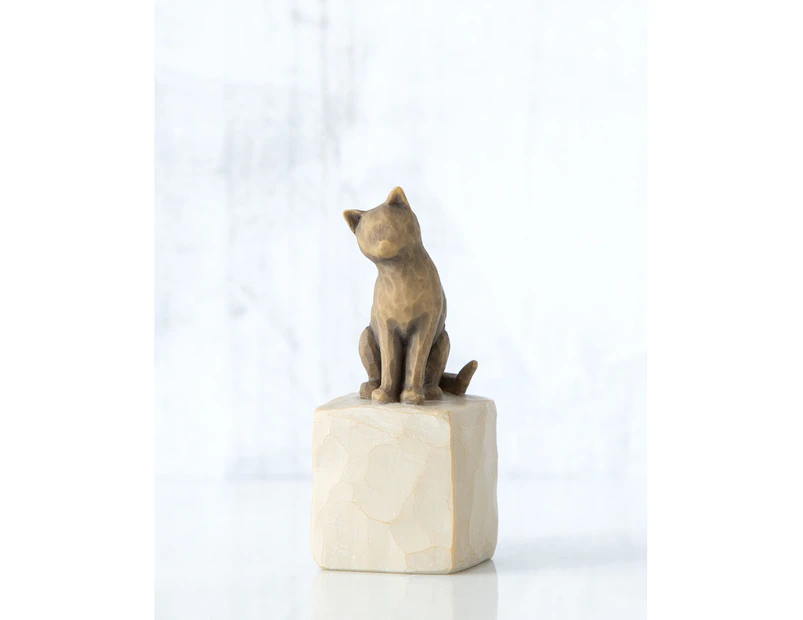 Willow Tree Figurine Love My Cat (Dark) Always With Me By Susan Lordi  27684