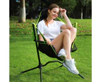 Aluminum Alloy Folding Camping Rocking Swing Chair Outdoor Hiking Chair Green