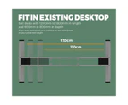 Oikiture Standing Desk 1.2m x 0.6m  Sit Stand Height Adjustable Motorised Dual Motor Office