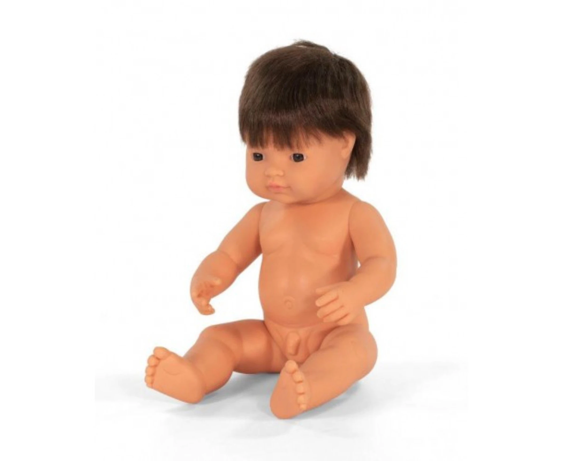 Miniland Educational Baby Doll Caucasian Brunette Boy 38 cm