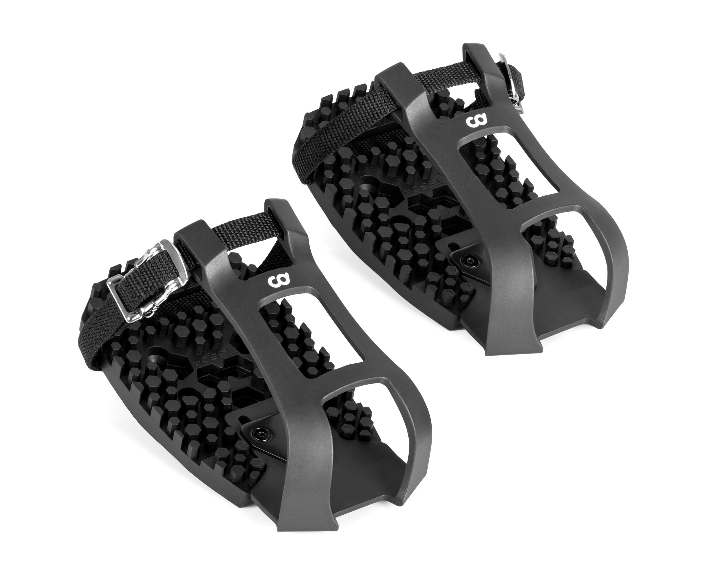 Clipless adapter pedal store with toe clips