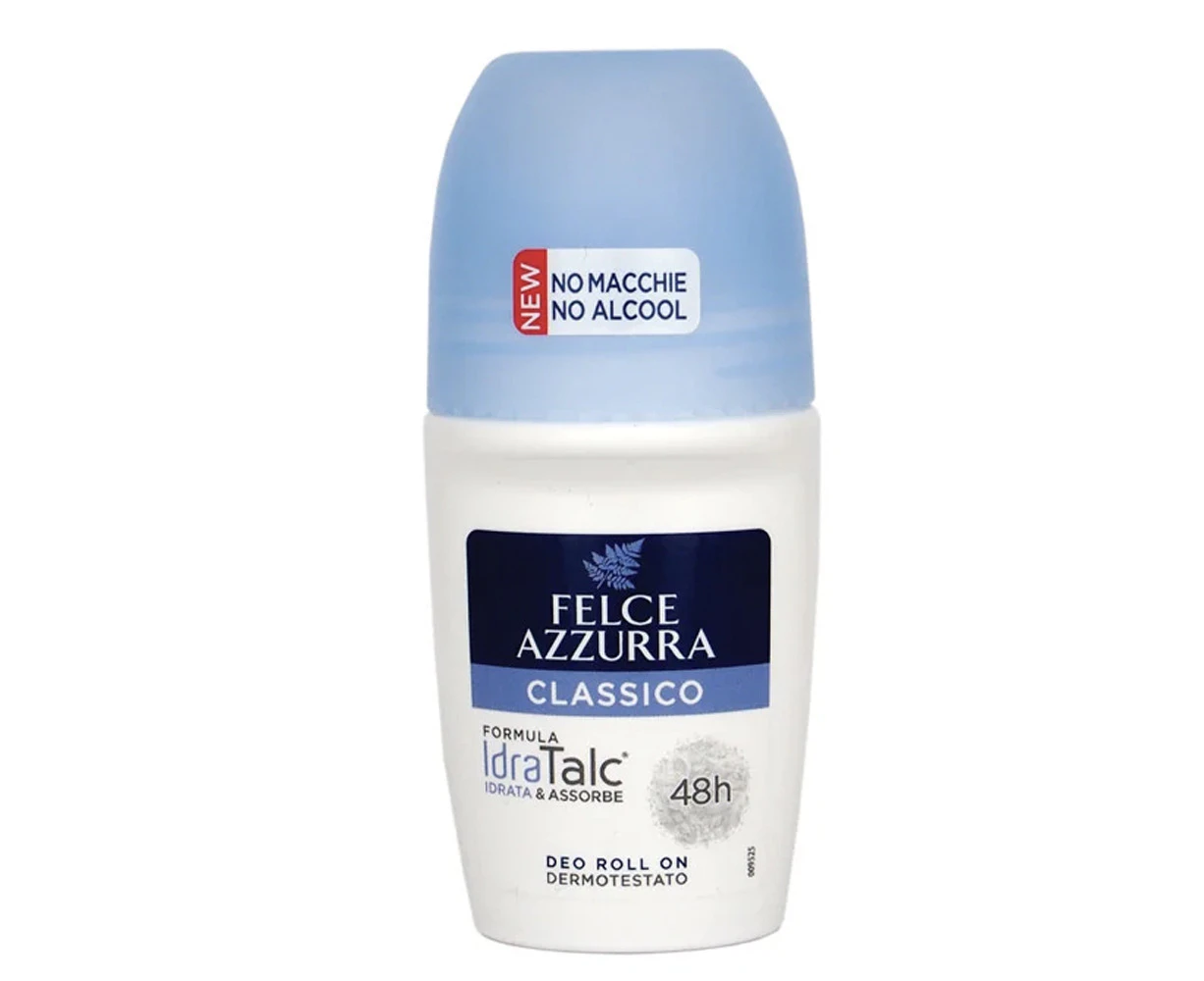 Felce Azzurra Classico Roll On Deodorant 50ml - No Alcohol