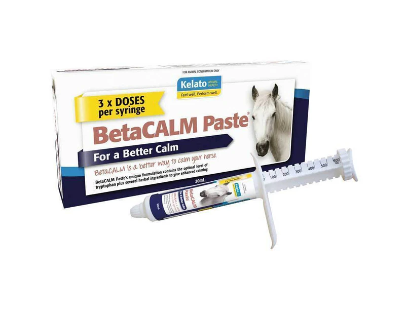 Kelato Betacalm Paste Nervous Anxious Horse Syringe Supplement 30ml
