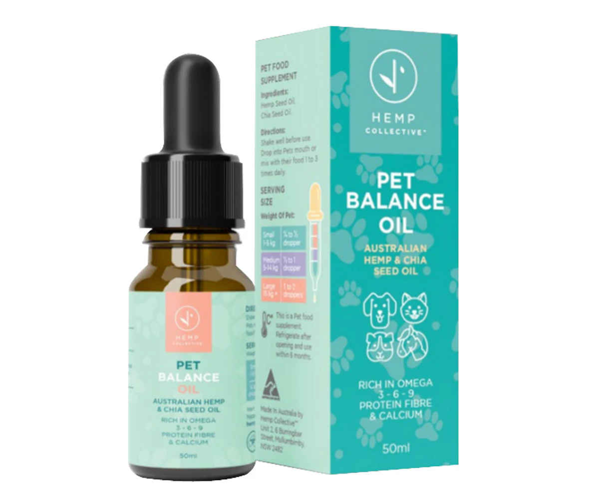 Hemp Collective Pet Balance Oil Hemp Chia Seed Oil 50ml