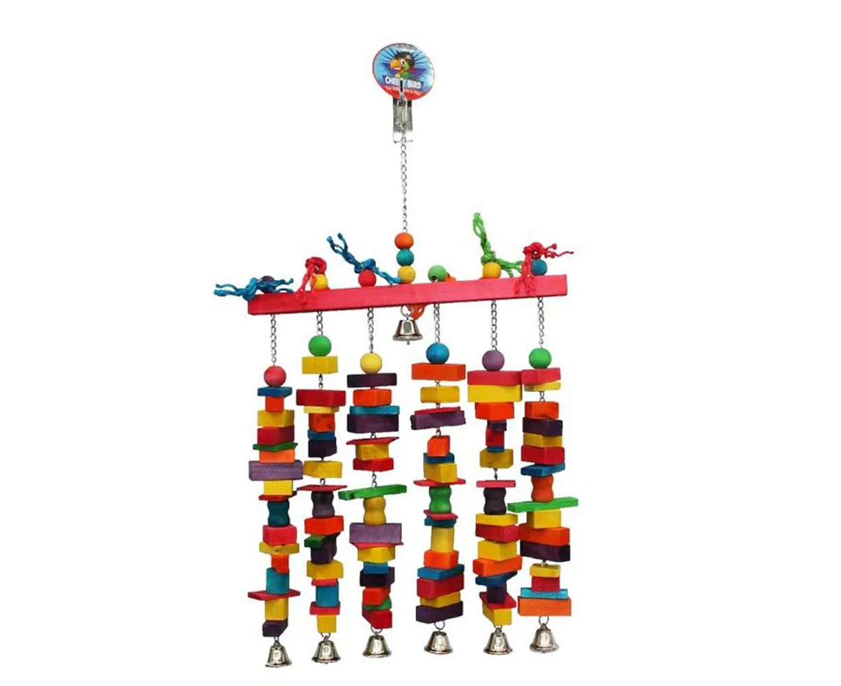 Cheeky Bird Jumbo 6 Stack With Bells B0890