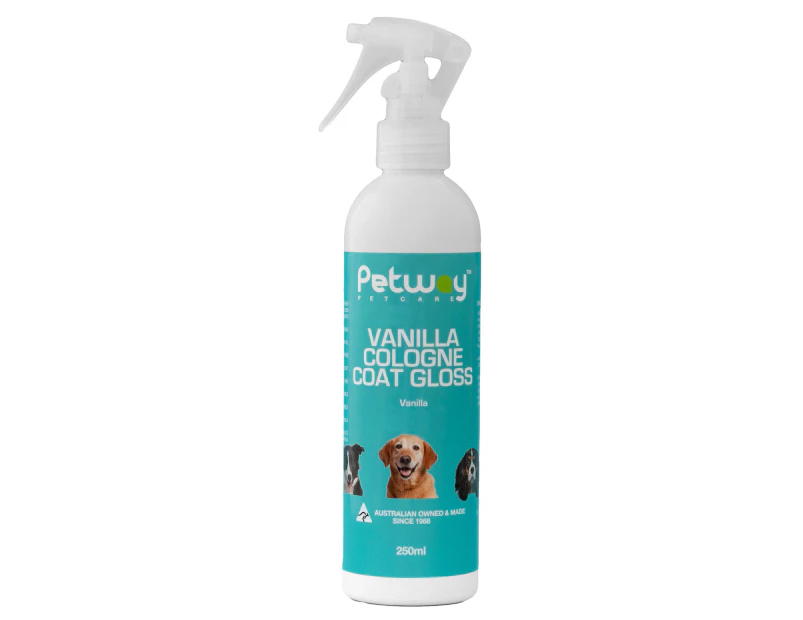 Petway Petcare Vanilla Cologne Coat Gloss Dog Spray 250ml