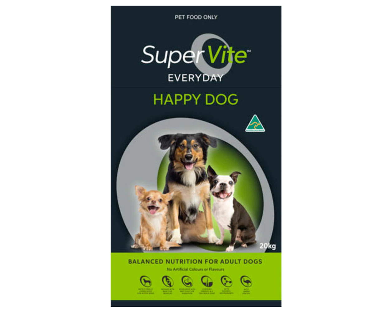 Super Vite Happy Dog Balanced Nutrition for Adult Dogs 20kg