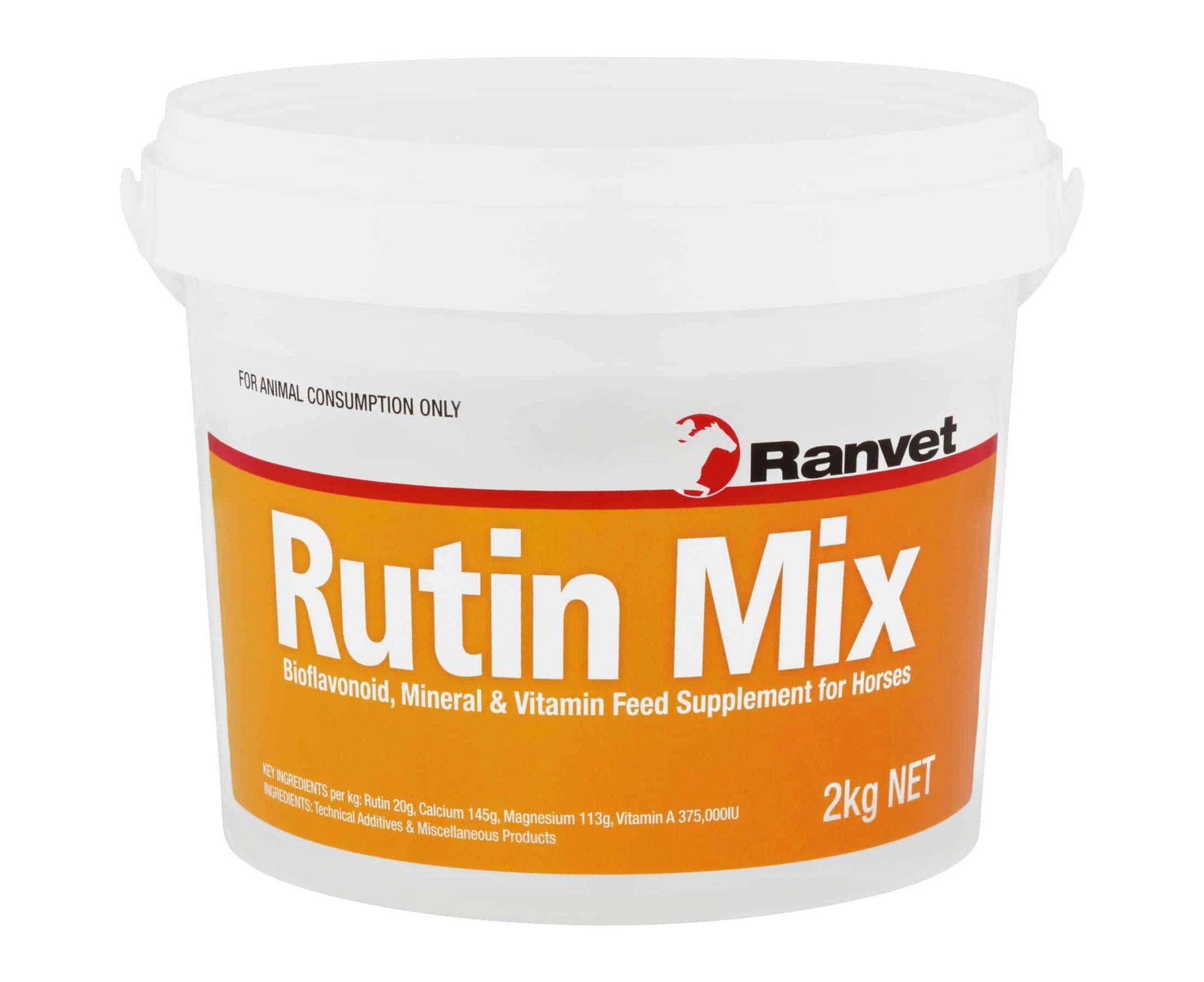 Ranvet Rutin Mix Horses Mineral & Vitamin Feed Supplement Powder 2kg