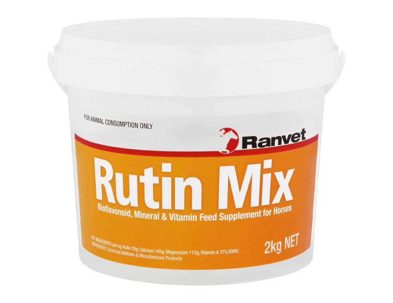 Ranvet Rutin Mix Horses Mineral & Vitamin Feed Supplement Powder 2kg