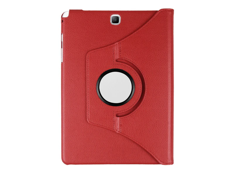 MCC For Samsung Galaxy Tab S2 9.7" T810 T815 360 Rotate Leather Case Cover 10" [Red]
