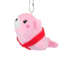 12cm Plush Keychain Cozy Touch Plush Toy Hanging Ornament Cartoon Sea Lion Doll Plush Pendant Children Gift  Pink