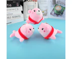 12cm Plush Keychain Cozy Touch Plush Toy Hanging Ornament Cartoon Sea Lion Doll Plush Pendant Children Gift  Pink
