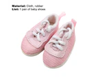 1 Pair Infant Doll Shoes Breathable Soft Decorative Fixing Rope Girls Doll Shoes for Decoration Pink