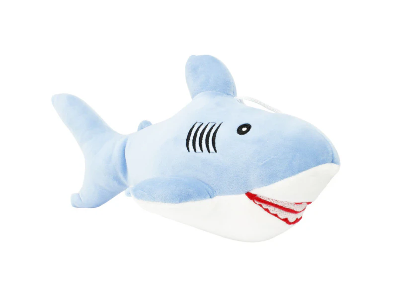 Shark Soft Stuffed Toy Animal Plush Toy Huggable Play Plushies Blue 30cm - Blue