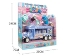 1 Set Dessert Cart Toy Simulation Pretend Play Children Gift Ice Cream Cart Model Toy for Kids Random Color.