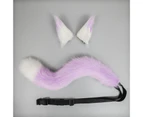 1 Set Faux Fox Tail Real-looking Comfortable to Wear Role-playing Props Soft Touch Cosplay Fox Tail Ears for Carnival Gift 13