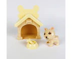 1 Set Dollhouse Miniature Cute Creative Lightweight Children Play House Toy Simulation Cartoon Cat Dog House for Kids Dog