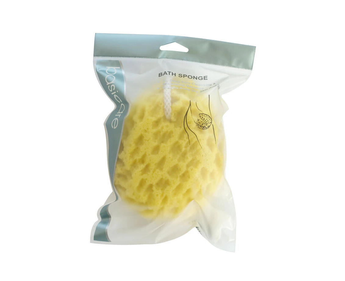 Basicare Bath Sponge (Sea Sponge Shaped) with Hanging Cord