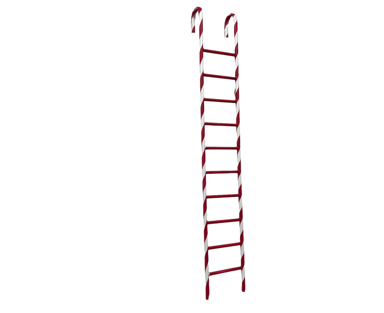 Christmas Candy Stripe Ladder 120cm