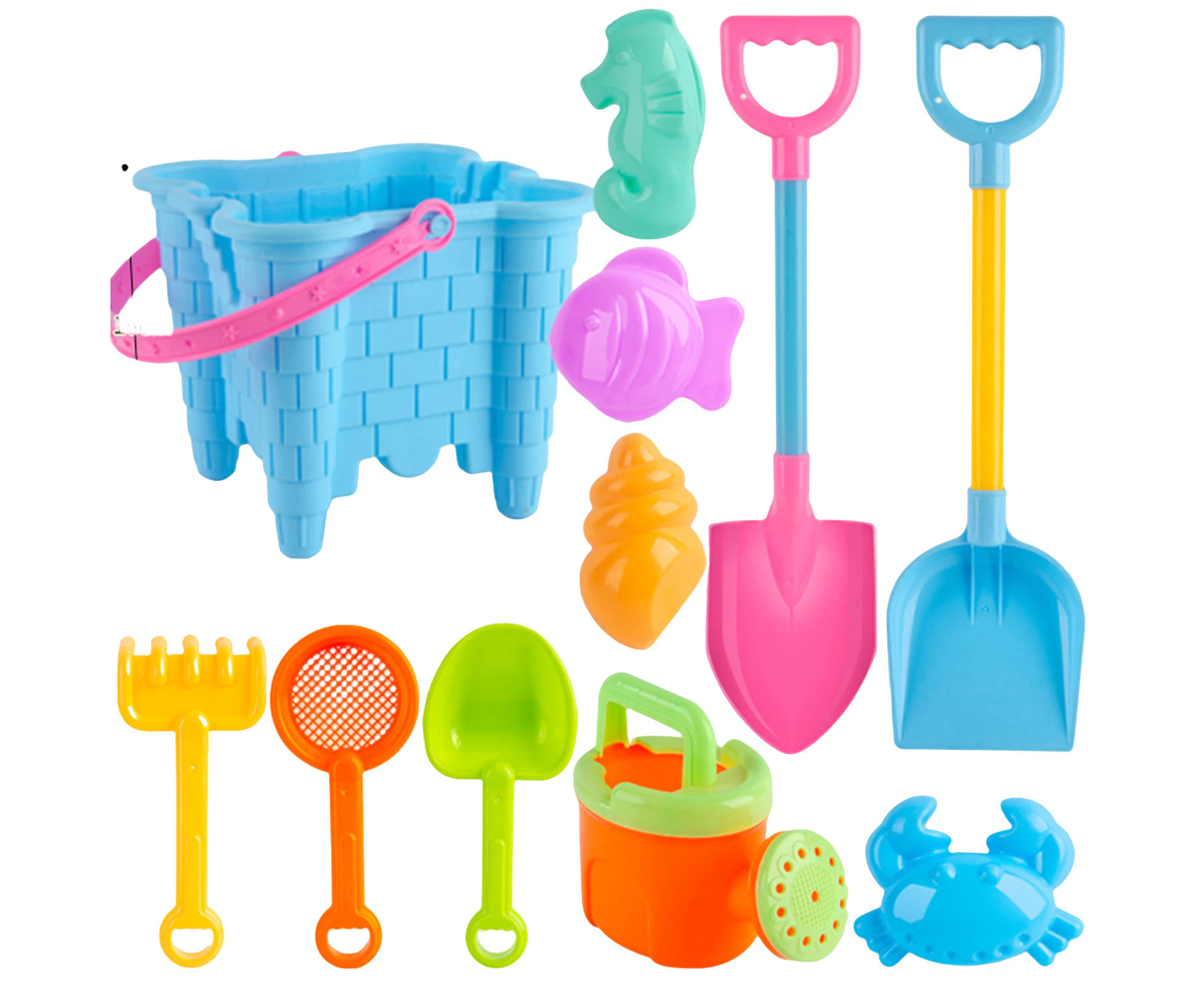 1 Set Sand Digging Tool Tough Smooth Surface Plastic Kids Beach Sand Toy for Summer  E