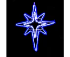 Blue Star Flashing Motif 1.1m - Blue, White
