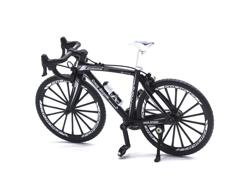 1/10 Simulation Alloy Racing Bike Road Bicycle Model Toy Gift Showcase Decor Black