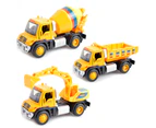1/32 Simulation Excavator Mixer Construction Car Pull Back Model Kids Toy Gift #Excavator