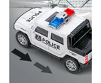 1/36 Simulation Police Car Vehicle Pull Back Truck Model Kids Toy Christmas Gift White