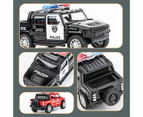 1/36 Simulation Police Car Vehicle Pull Back Truck Model Kids Toy Christmas Gift Red