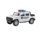 1/36 Simulation Police Car Vehicle Pull Back Truck Model Kids Toy Christmas Gift Black