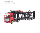1:48 Car Toy Pull Back Drive Eye-Catching Detailed Alloy Transport Car Toy for Adults Red