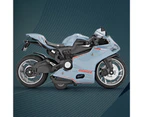 1:12 Auto Toy Exquisite Workmanship Wear-resistant Alloy Ducati Motorcycle Model Toy for Boy Grey