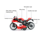 1:12 Auto Toy Exquisite Workmanship Wear-resistant Alloy Ducati Motorcycle Model Toy for Boy Red