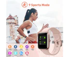 Women Smart Watch, Activity Fitness Tracker compatible with Women Men, Smartwatch for Android & iOS Phones, Pink