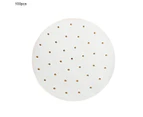 100Pcs/Set Steamer Paper More Thicken Non-stick Paper Practical Food-grade Steamer Paper Pad for Home 9.5inch