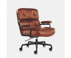 MIUZ Executive Chair PU Leather Office Chair Lounge Chair Reception Chair Adjustable - Brown