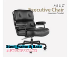 MIUZ Executive Chair PU Leather Office Chair Lounge Chair Reception Chair Adjustable - Brown