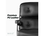 MIUZ Executive Chair PU Leather Office Chair Lounge Chair Reception Chair Adjustable - Brown