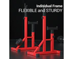 FitnessLab Adjustable Squat Rack Pair Fitness Exercise Weight Lifting Gym Home Gym Barbell Stand