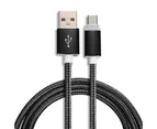 1/2/3M Micro USB Data Sync Fast Charger Charging Cable Cord for Samsung Android - Gold