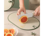 Practical Dual-side Use Cutting Board Stable Anti-cracking Plastic Chopping Board for Home Cyan 1