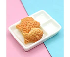 10Pcs Miniature Fish Biscuits Design Food Models Dollhouse Scenery DIY Decor Toy A
